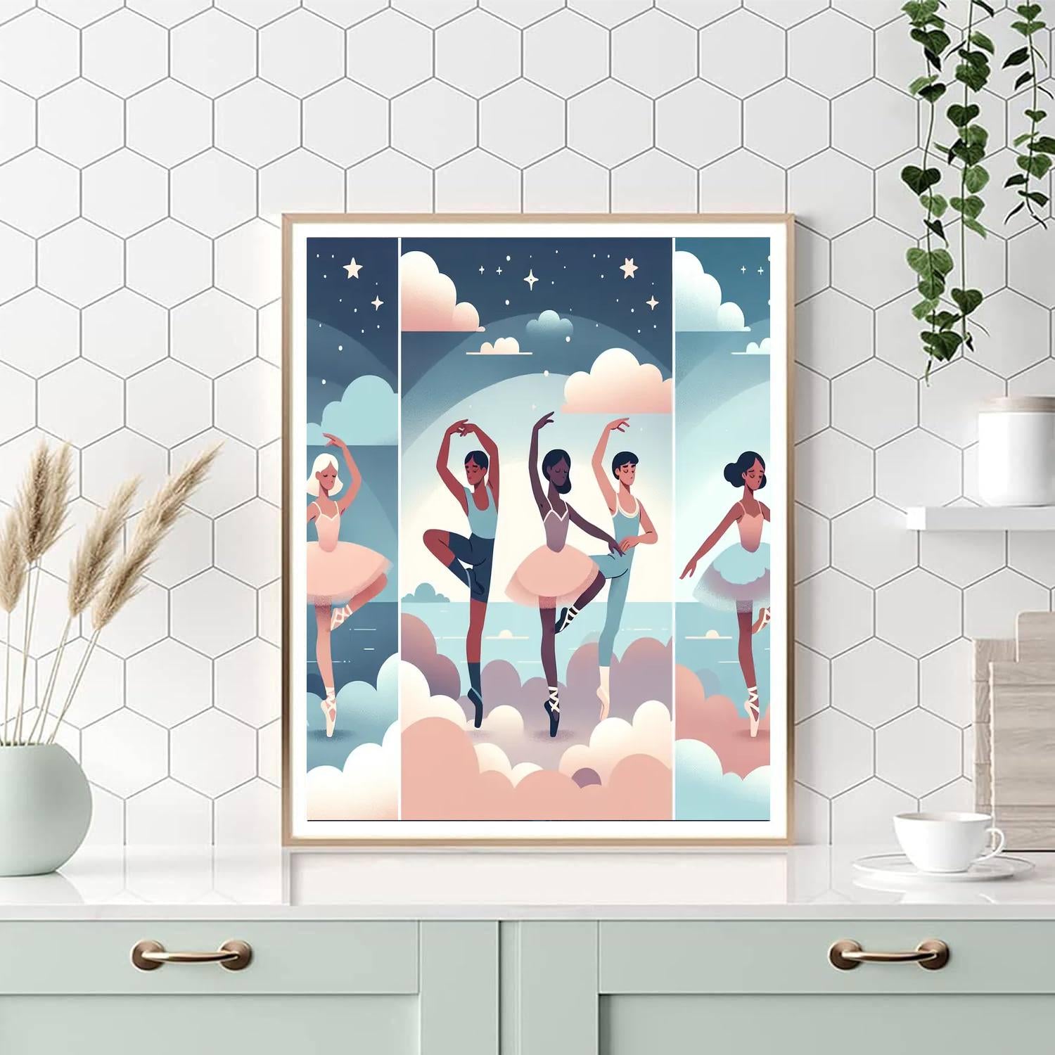 Ballet In The Sky Number Painting