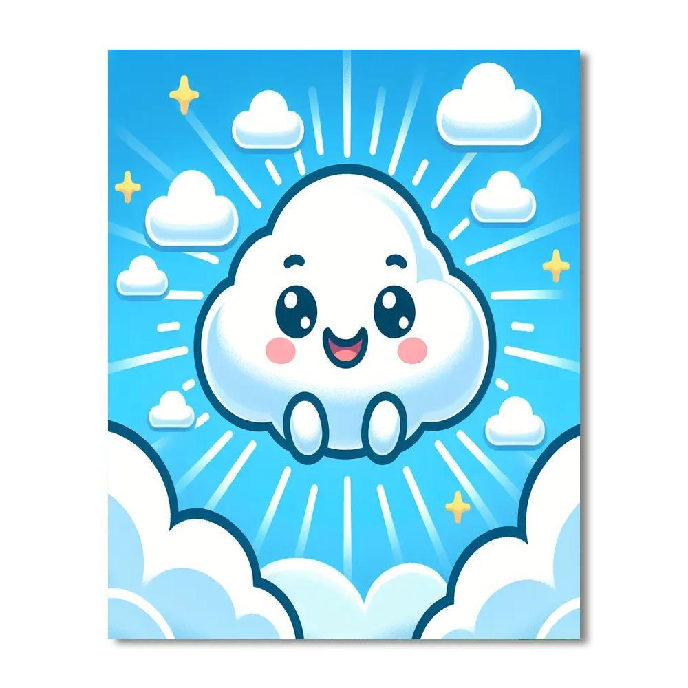 Sunny Cloud Bouncer Paint By Number