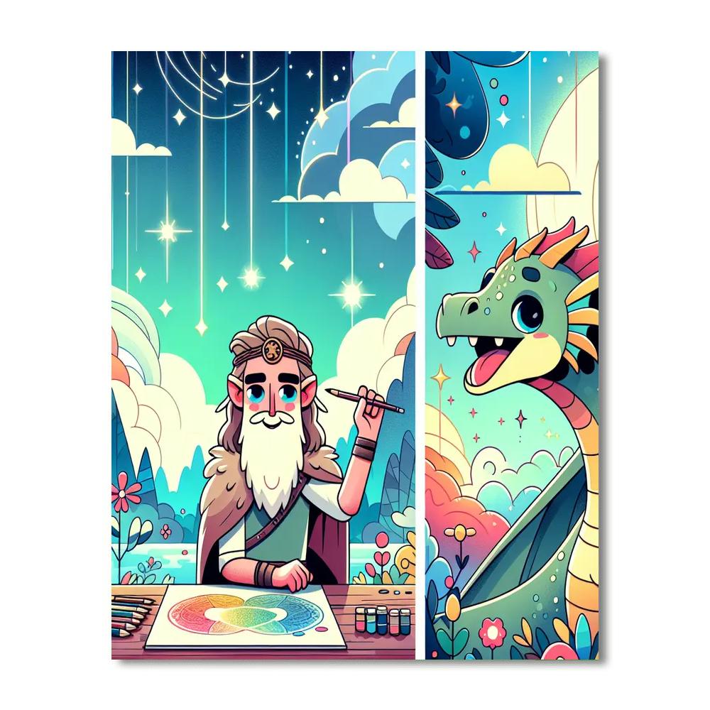 Fun With Fantasy Painting Number Kit