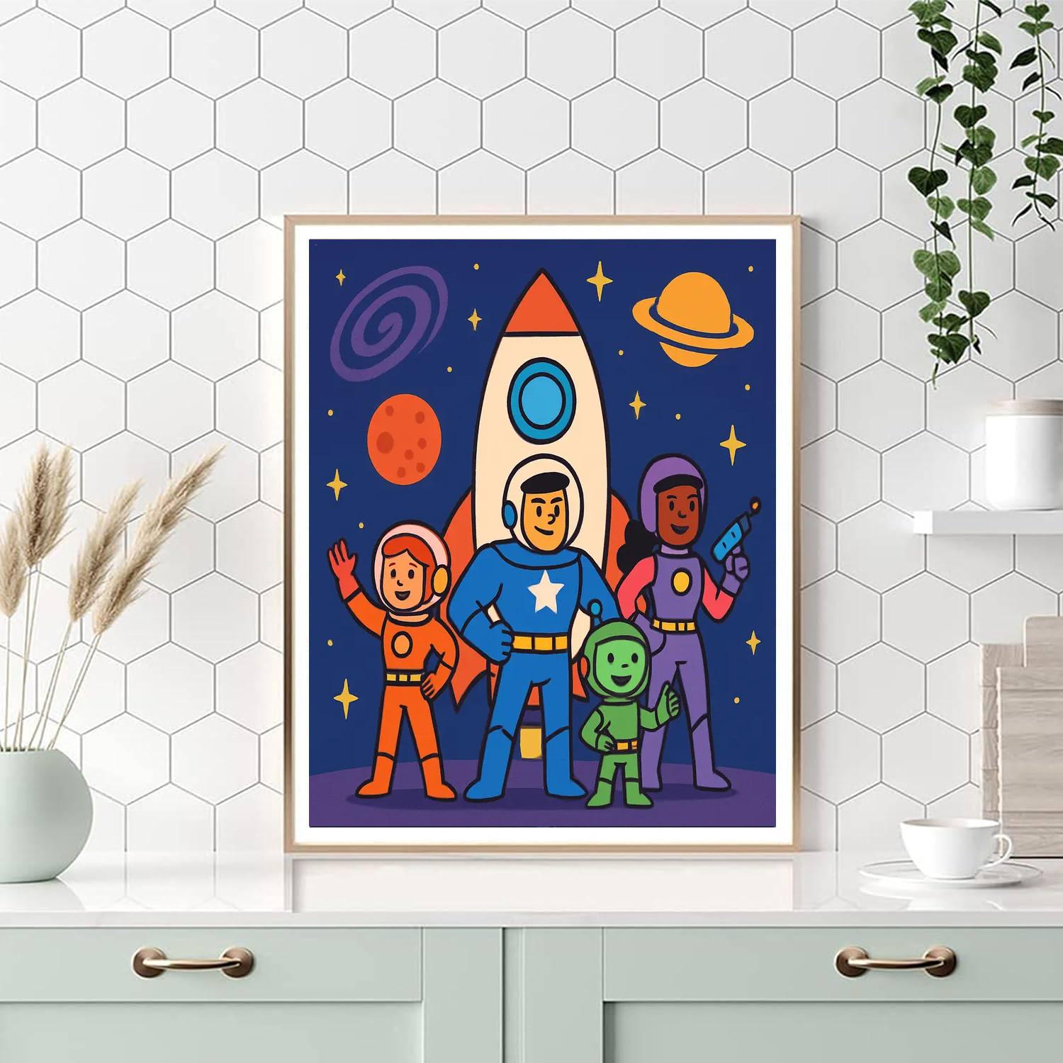 Galaxy Of Heroes Numbered Painting Kits