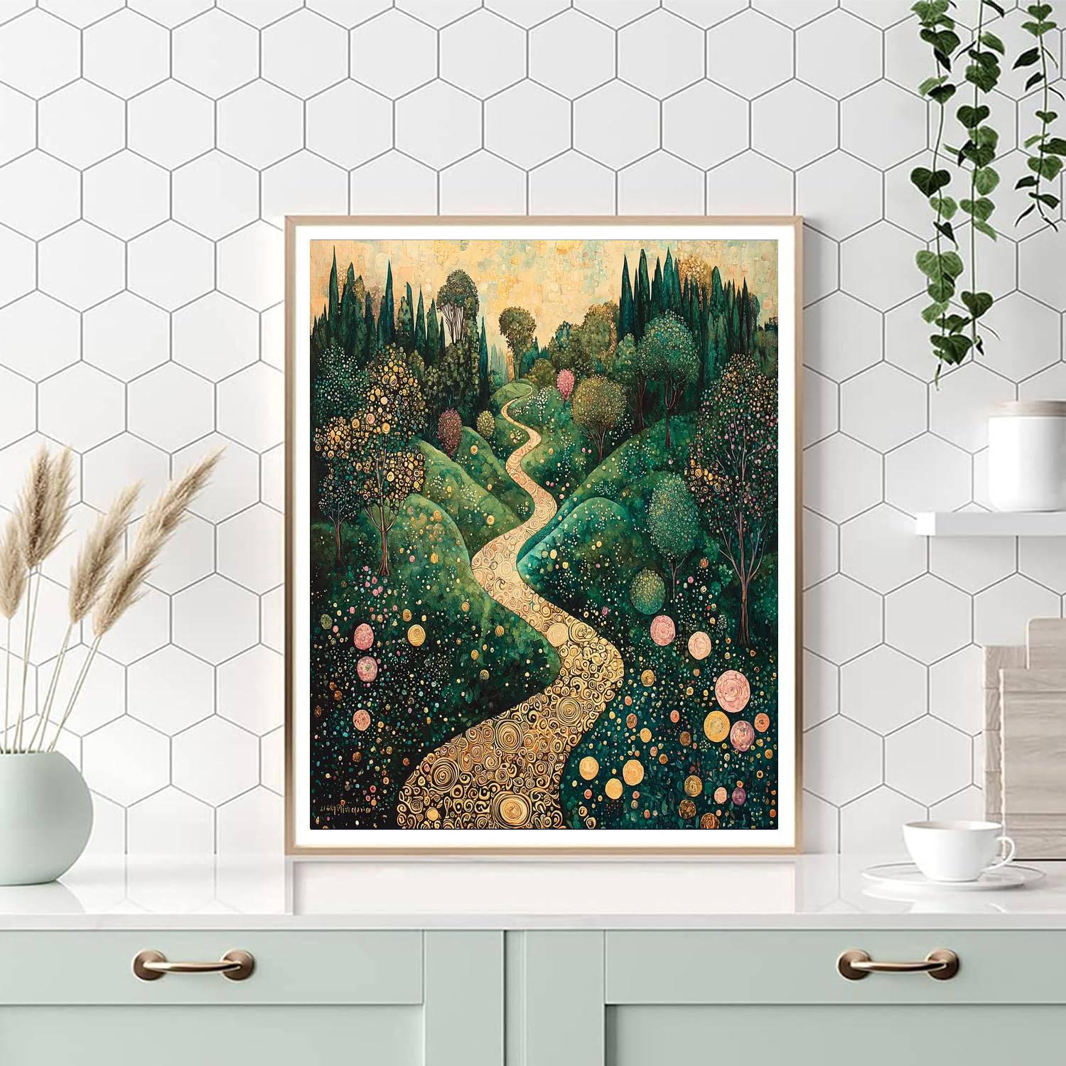 Gustav Klimt Inspired Artful Garden  Paint By Numbers