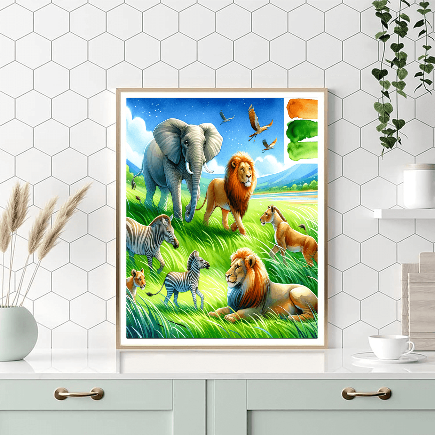 Safari Wildlife Adventure Paint By Color