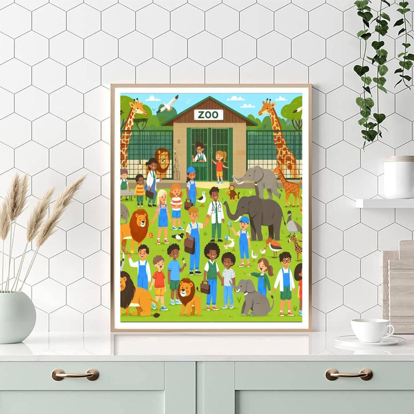 Zany Zoo Zookeepers Paint By Numbers Kits