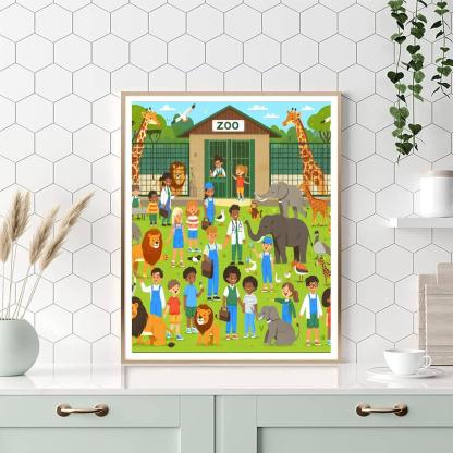 Zany Zoo Zookeepers Paint By Numbers Kits