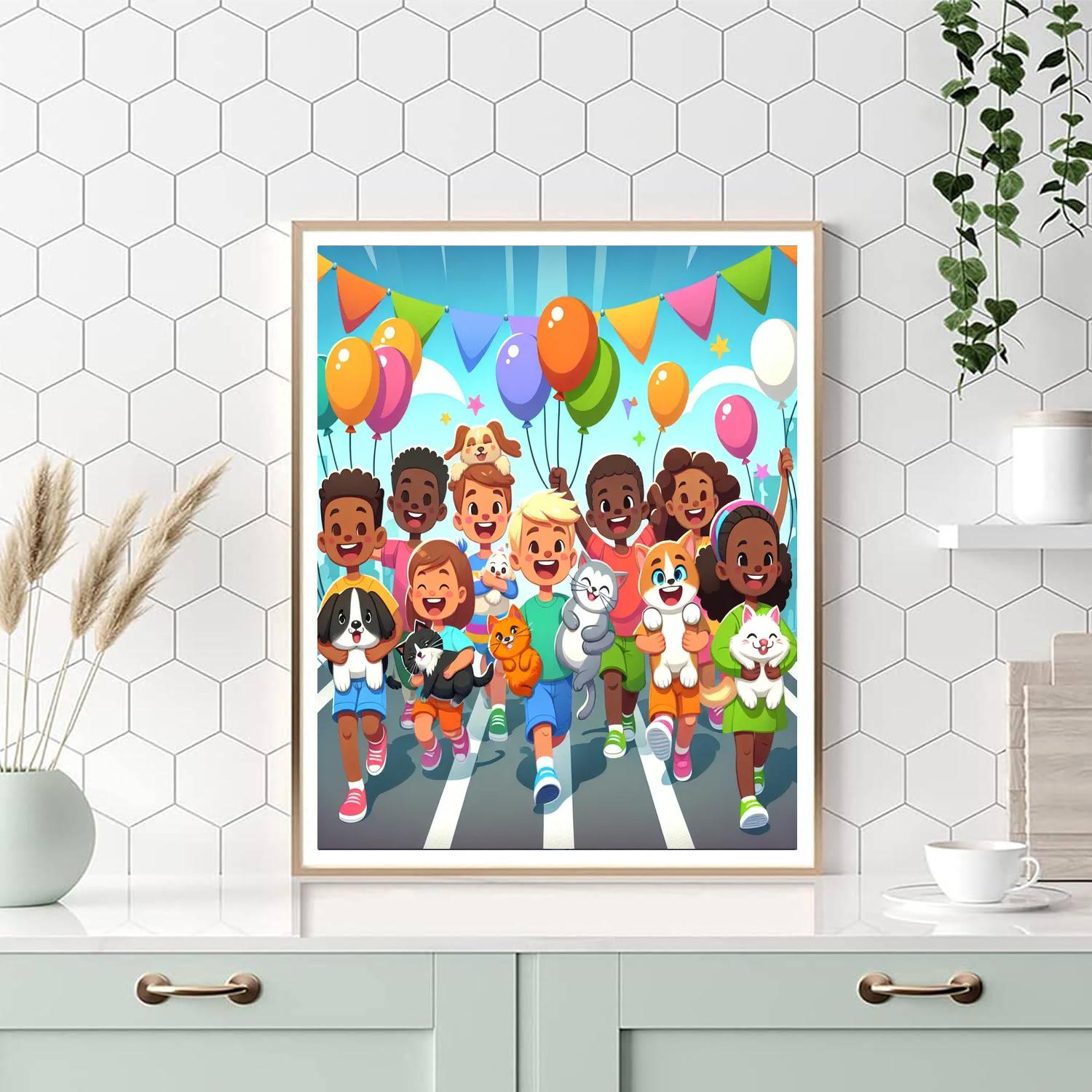 Pawesome Pet Parade Painting By Numbers Kit