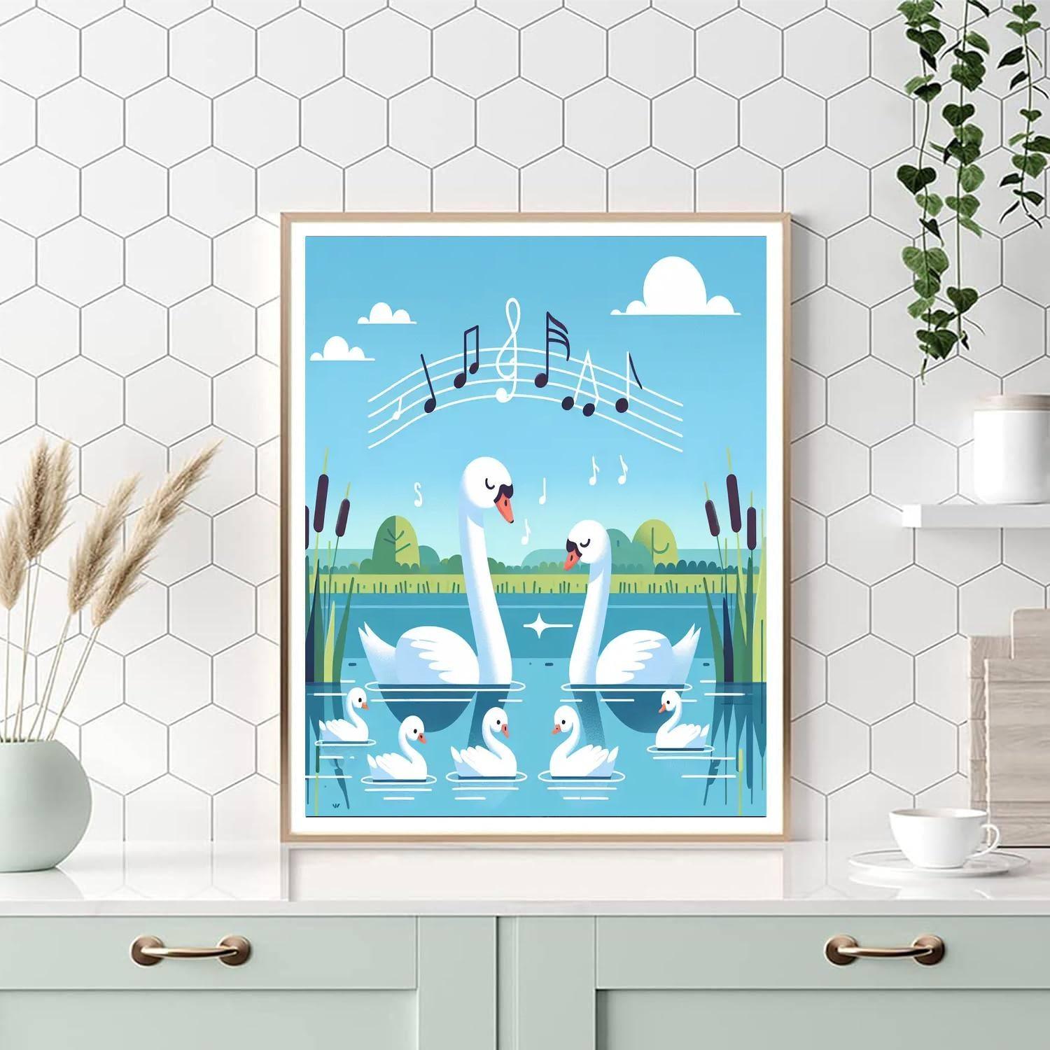 Swan Lake Symphony Paint By Color