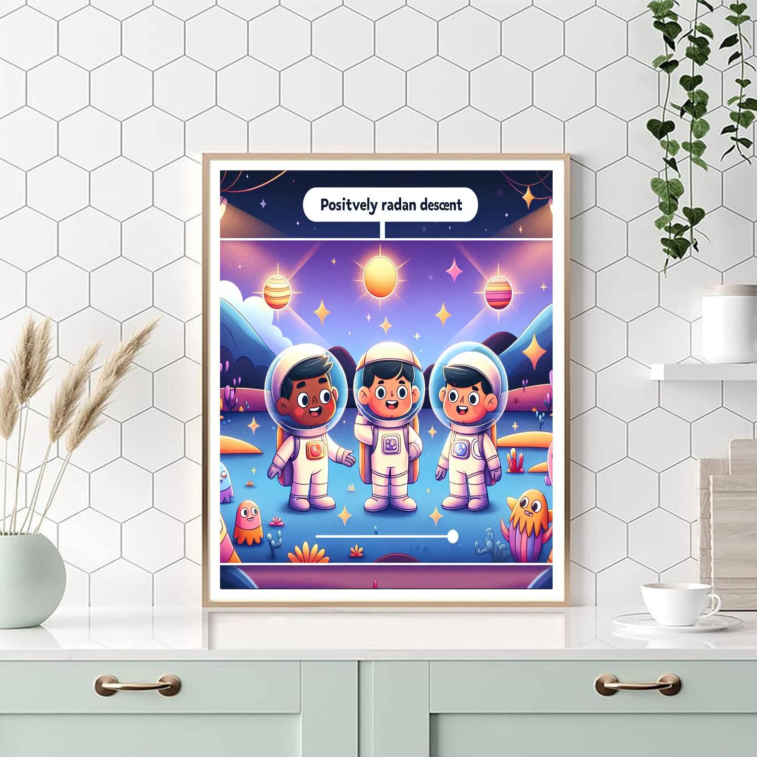 The Fun Space Adventure DIY Paint By Numbers