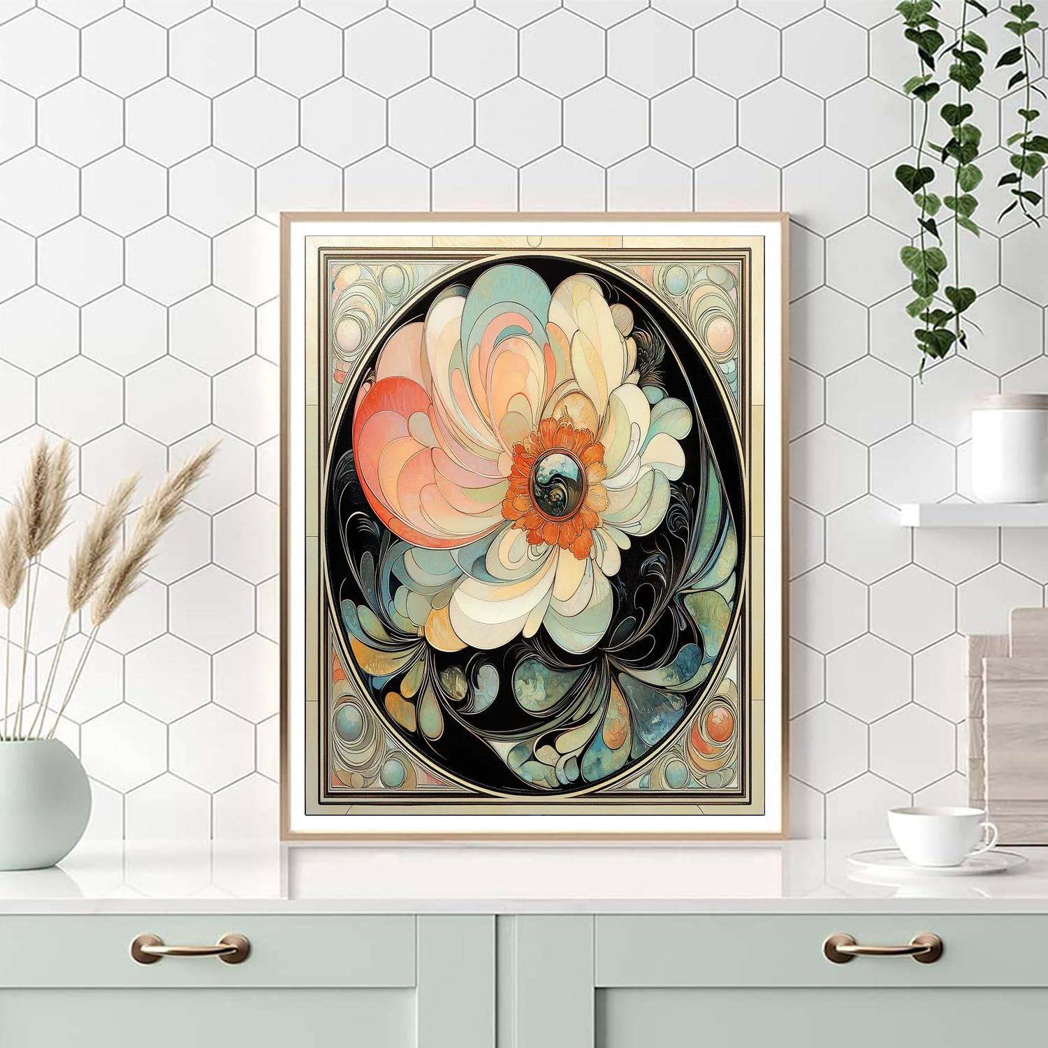 Alphonse Mucha Inspired Artistic Abstractions  Paint By Numbers Kits