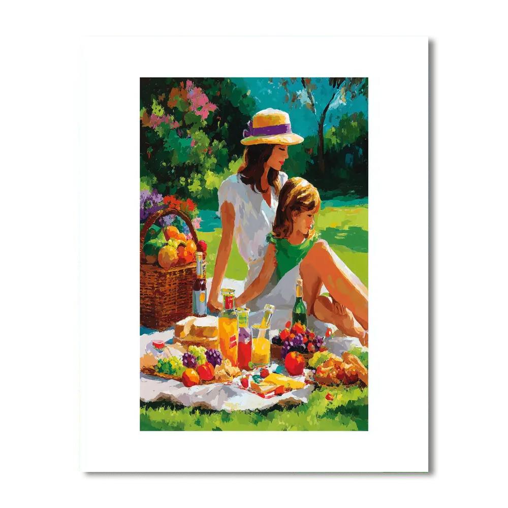 A Magical Family Picnic Paint By Color