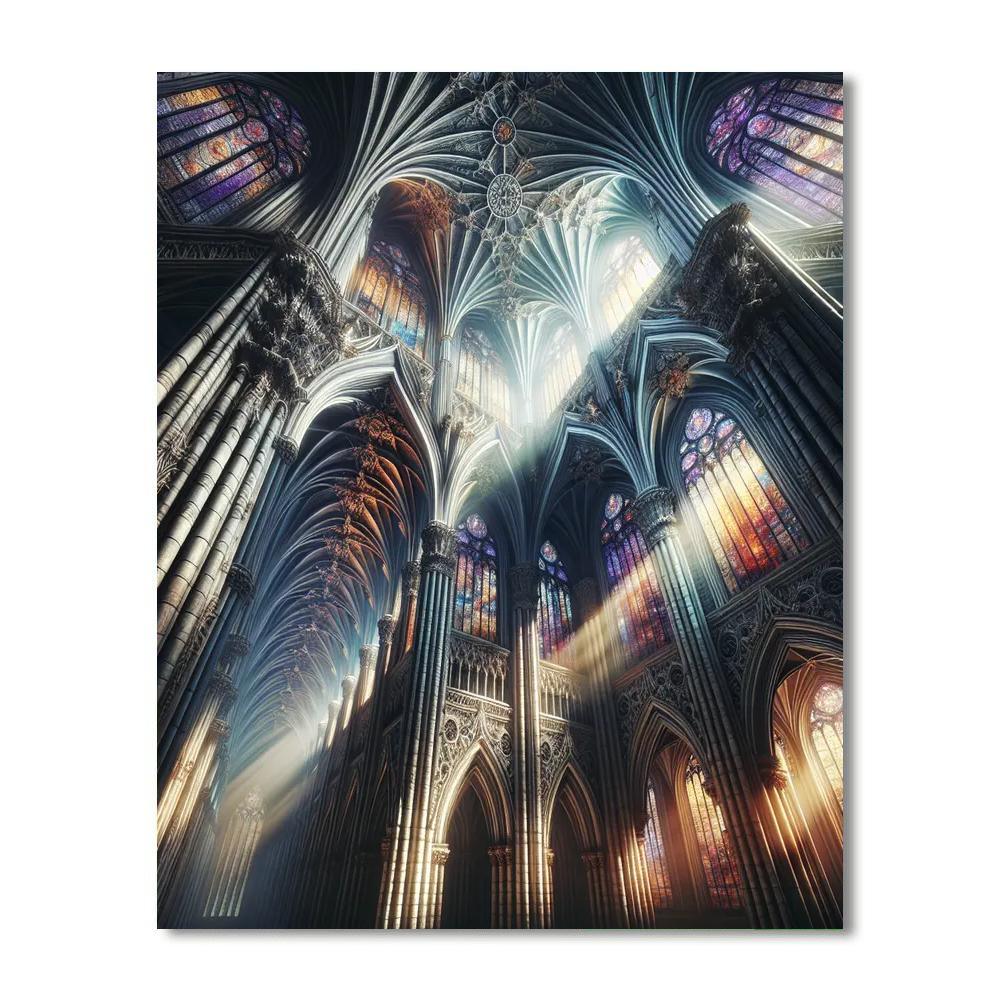 Gothic Cathedral Mystique Numbered Painting Kits