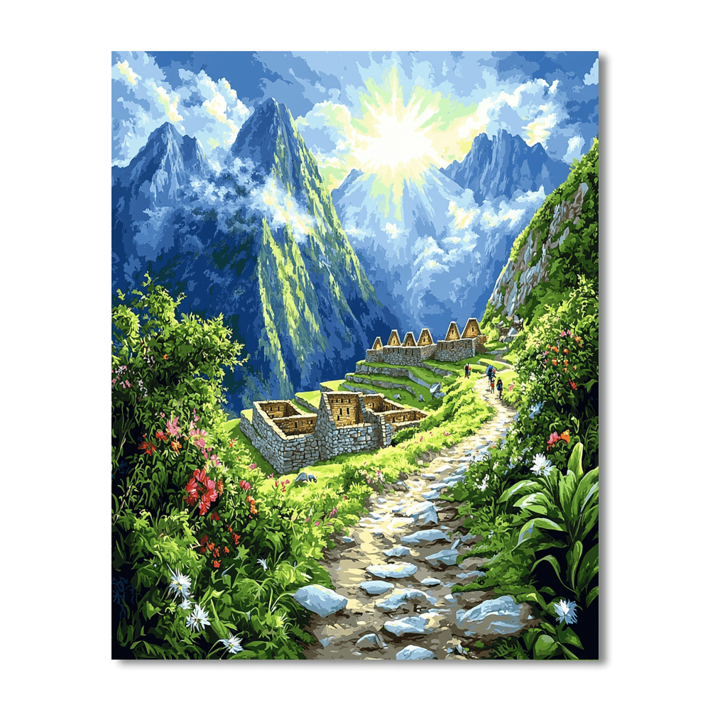 Hiking The Inca Trail Painting By Numbers Kit
