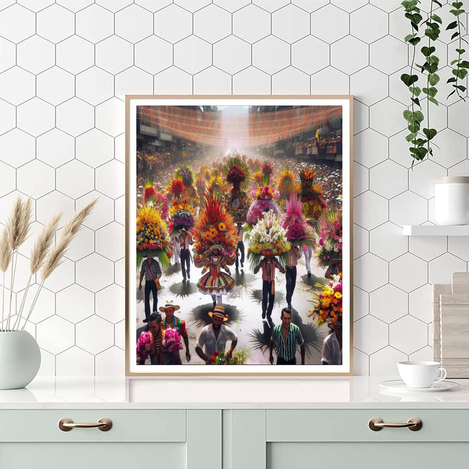 Medellín Flower Fair - Colombia Number Painting