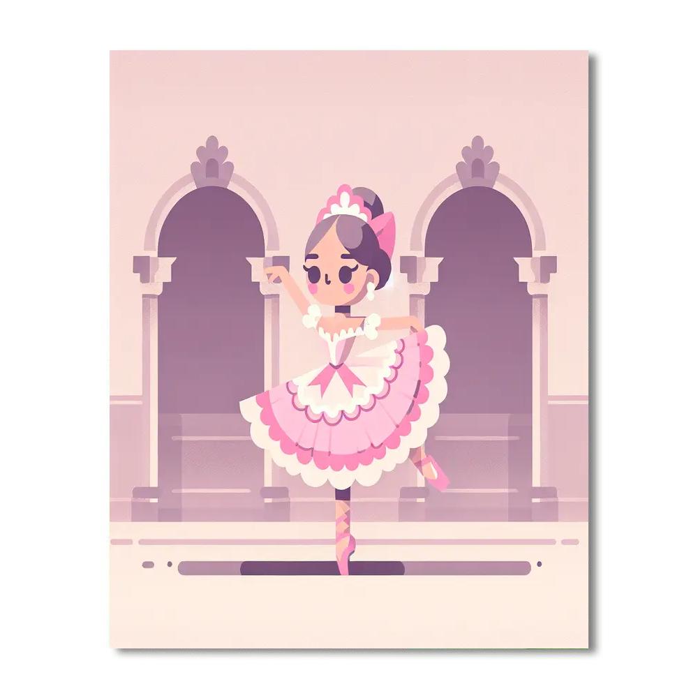 Ballet Princess Dream Number Painting
