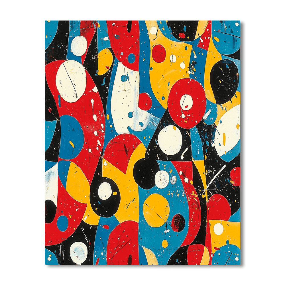 Joan Miró Inspired Whimsical Wonders  Paint By Numbers Art