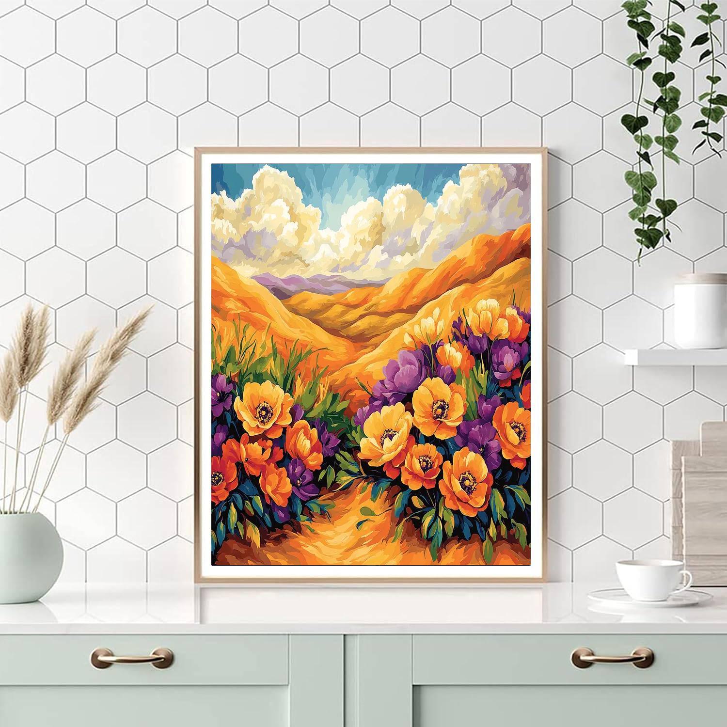 Georgia O’Keeffe Inspired Desert Blooms  Paint By Numbers Kits
