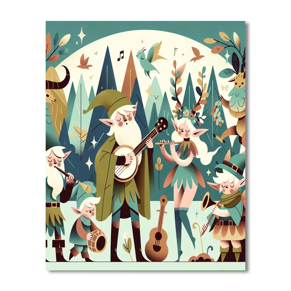 Magical Creature Concert Paint By Numbers Art