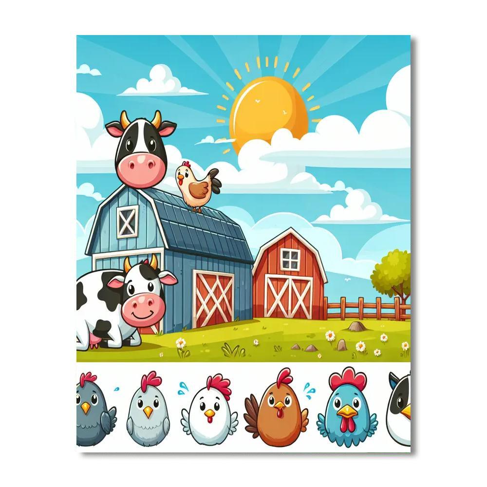 Caring Farm Animal Friends Paint By Numbers Kits