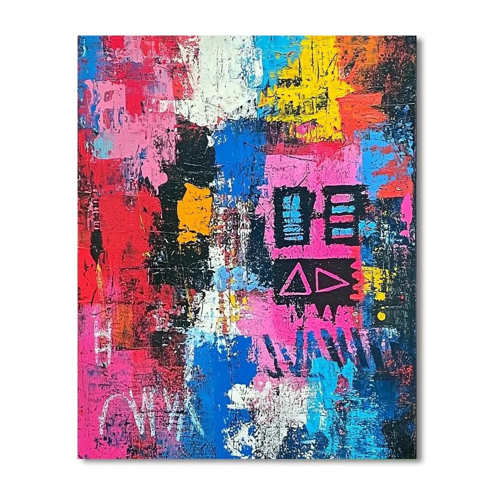 Jean-Michel Basquiat Inspired Rituals Of Thought  Paint By Numbers Kits