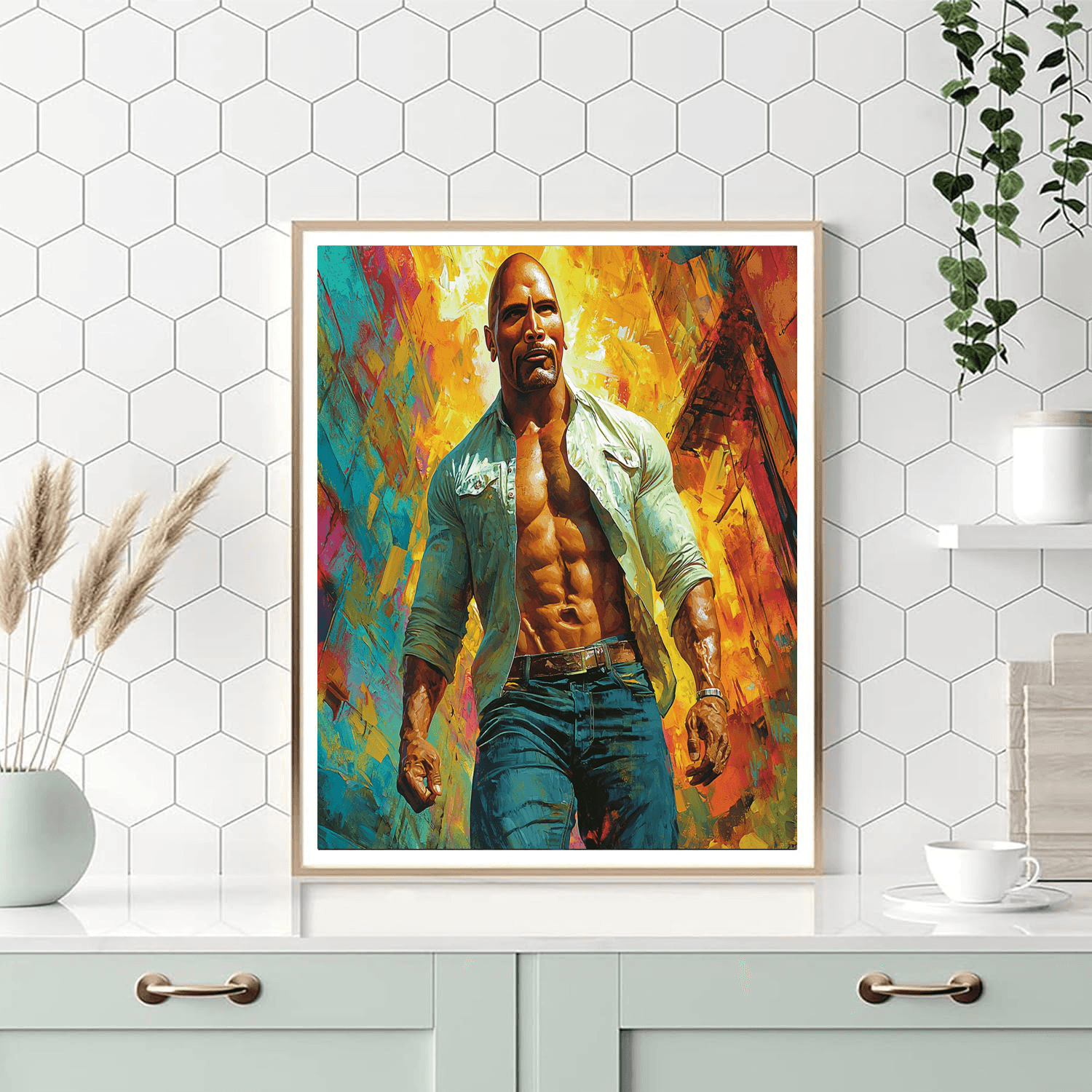 Dwayne Johnson: The Rock Of Resilience Paint By Number