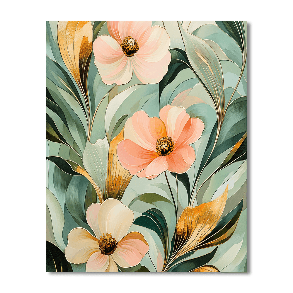 Alphonse Mucha Inspired Eloquent Patterns Of Nature  DIY Paint By Numbers