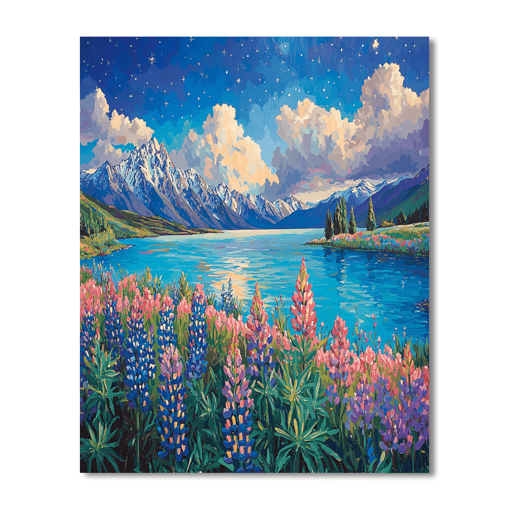 Lake Tekapo - New Zealand Numbered Painting Kits
