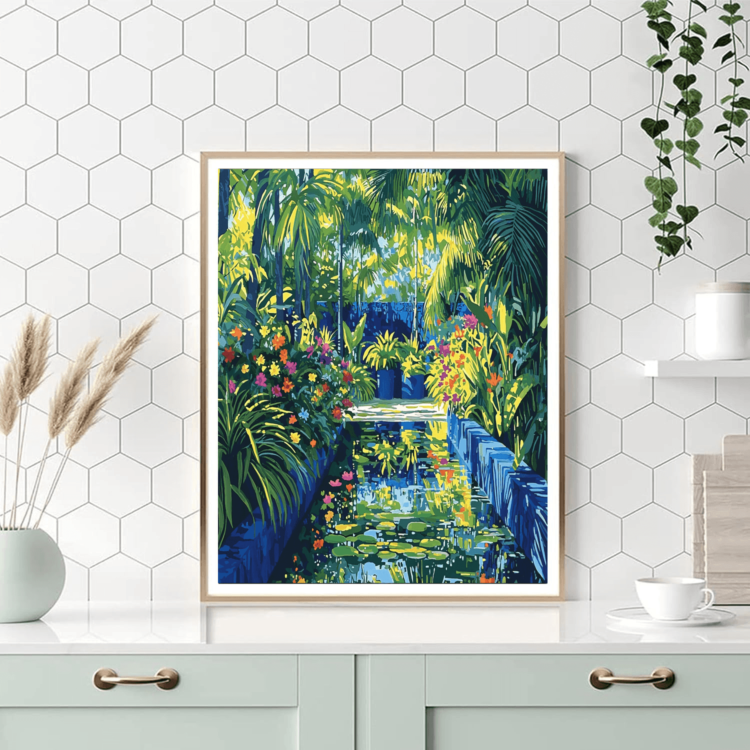 Jardin Majorelle - Marrakech Numbered Painting Kits