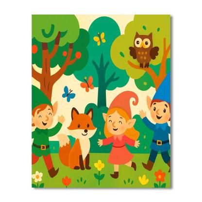 Exploring Fairy Tale Forests Paint By Color