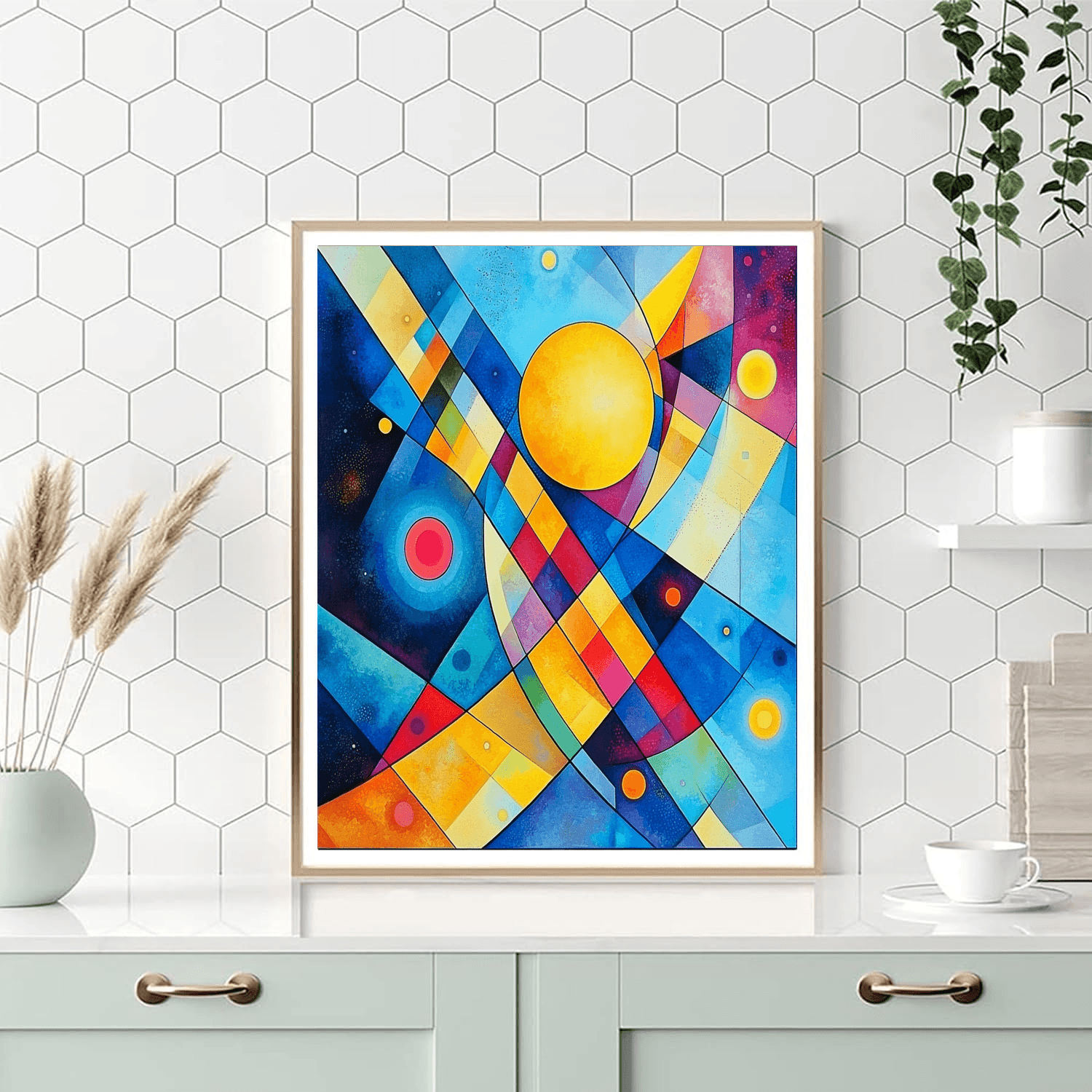 Kandinsky Inspired Dancing Colors  DIY Paint By Numbers