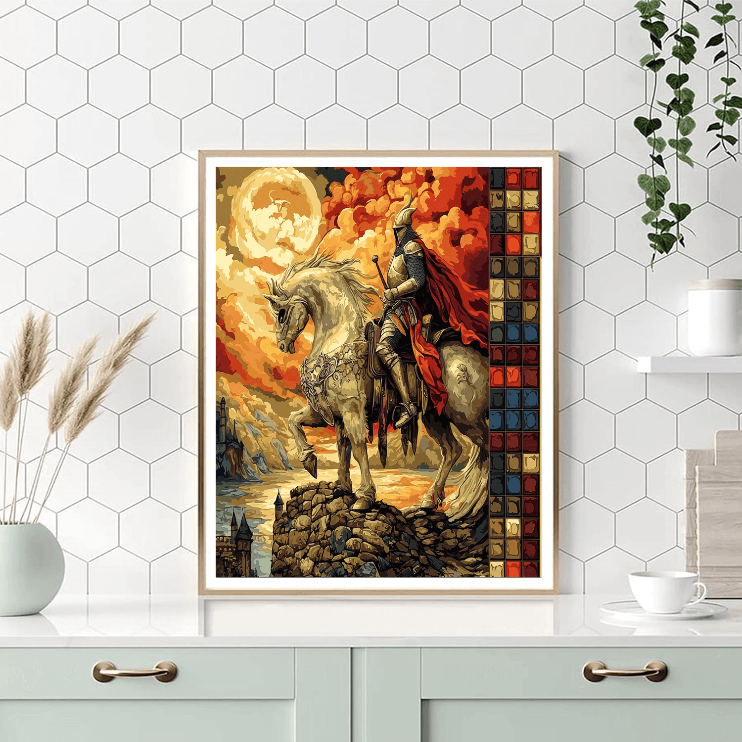 William Blake Inspired Medieval Legends  Painting By Numbers Kit