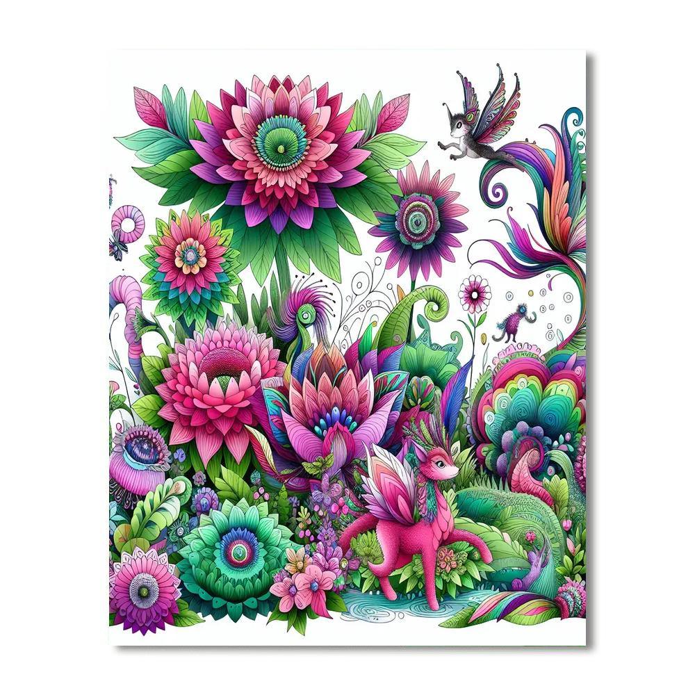 Fantasy Garden Realm Paint By Numbers Kits