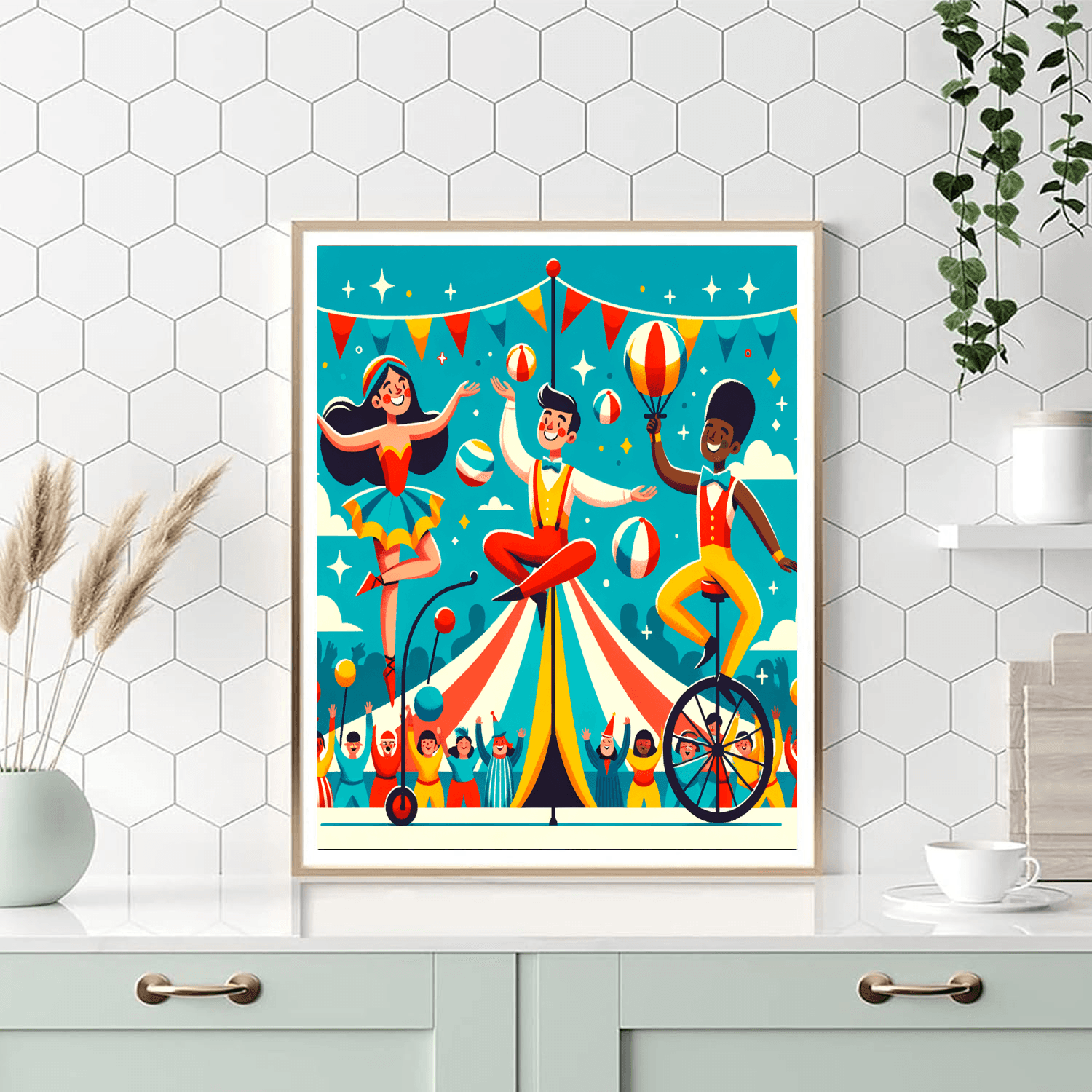 Circus Performer Magic Paint By Color