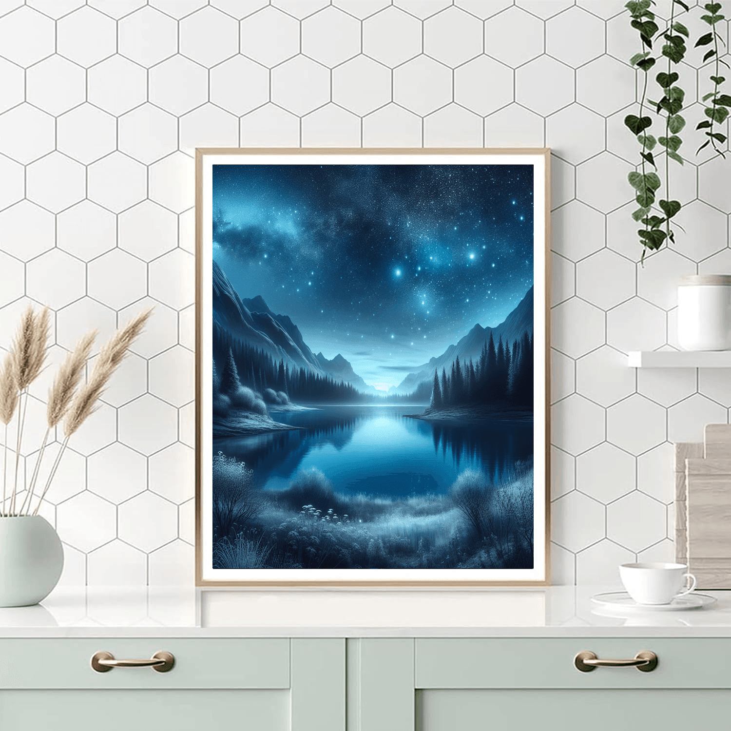 Starlit Reflections Paint By Numbers Art