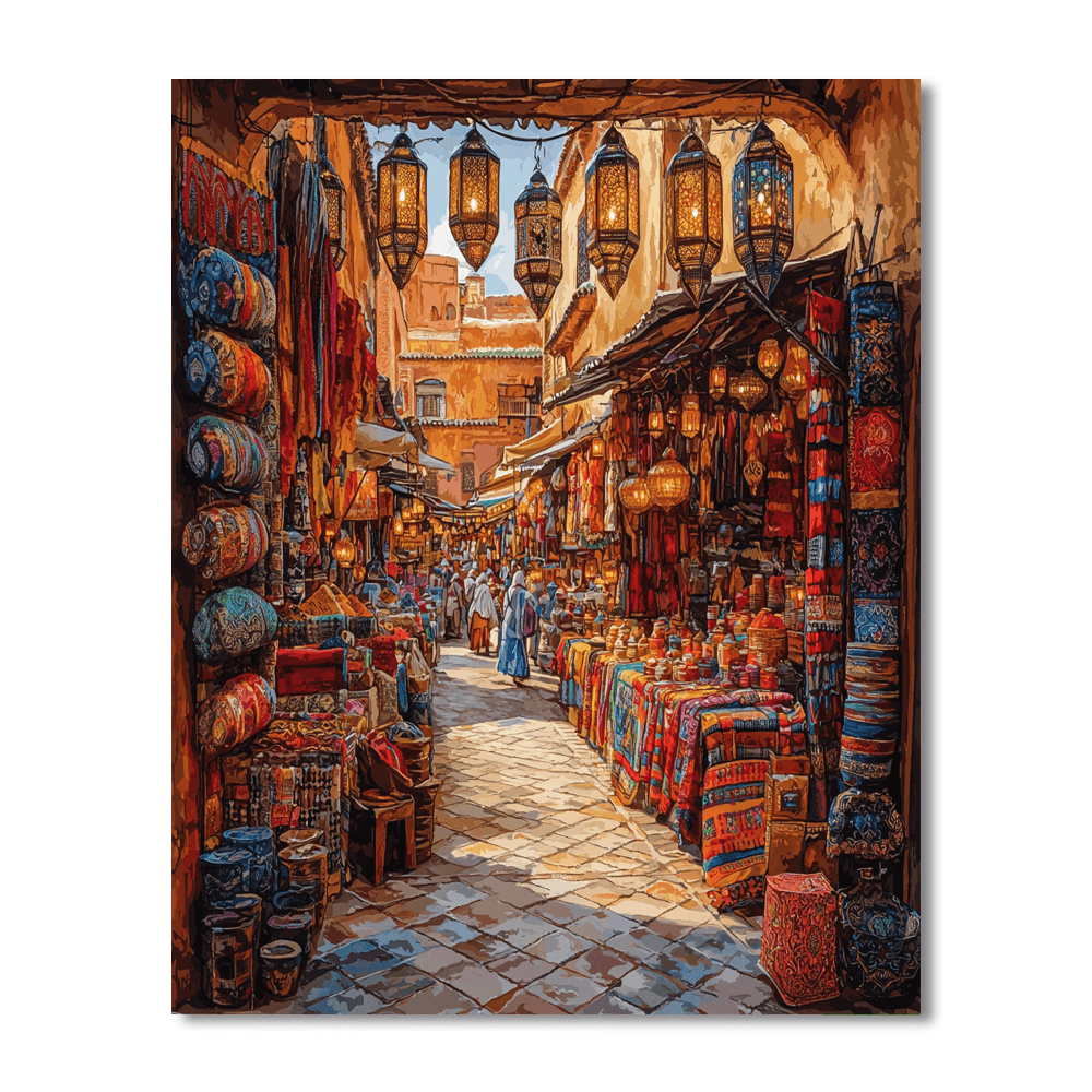 Marrakech Souks DIY Paint By Numbers