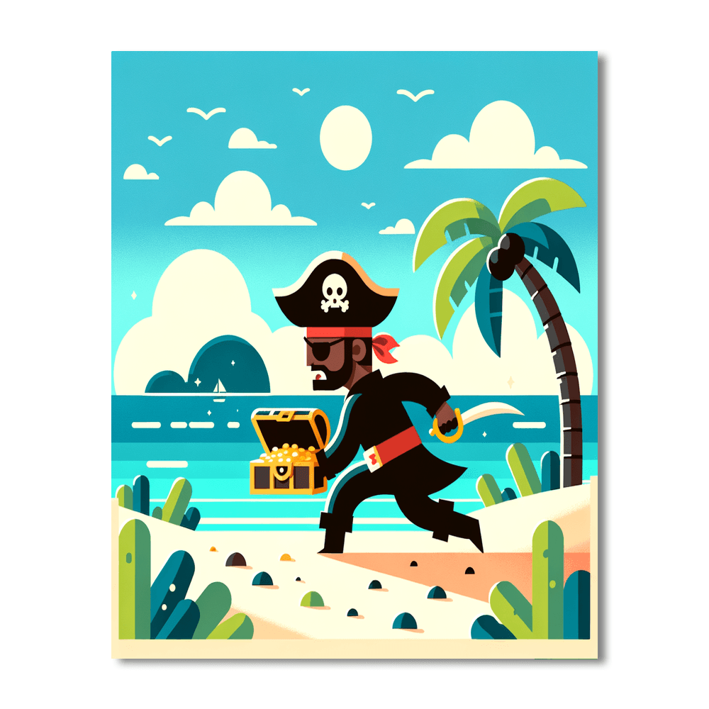 Pirate Island Treasure Hunt Paint By Numbers Kits