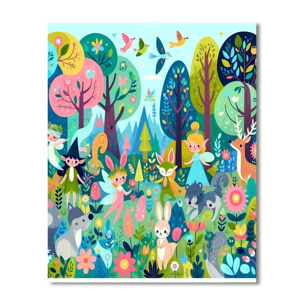 Forest Magic Gathering Paint By Numbers