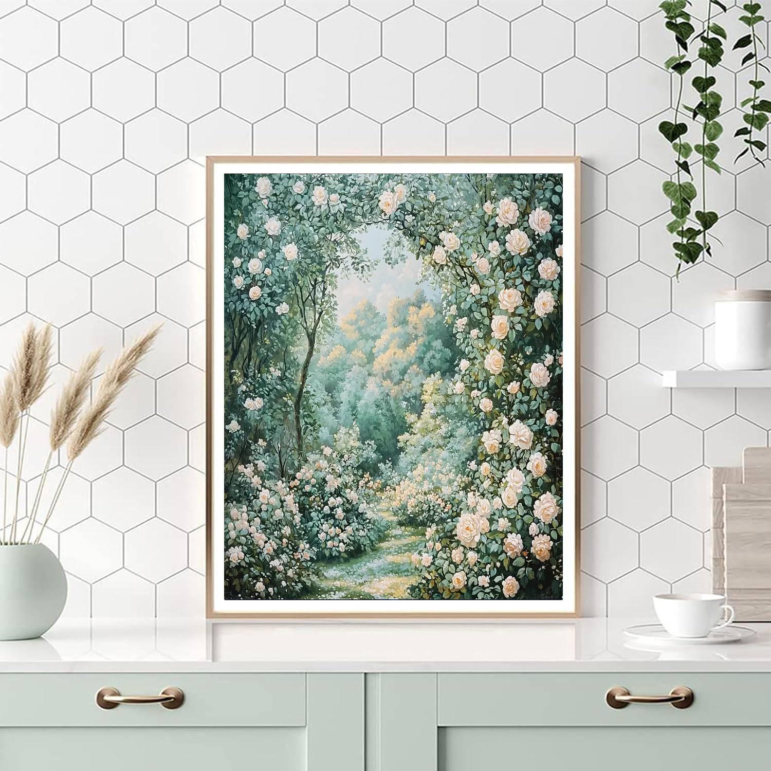 Raphael Inspired Raphael's Garden  Number Painting