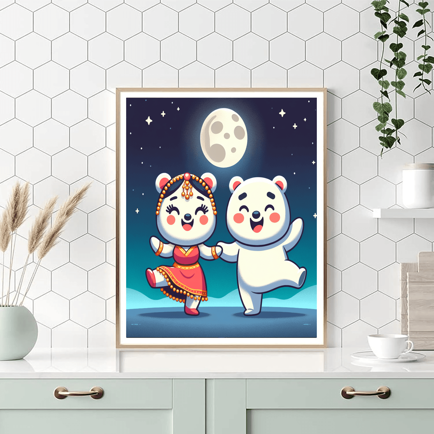 Dancing Bears Number Painting