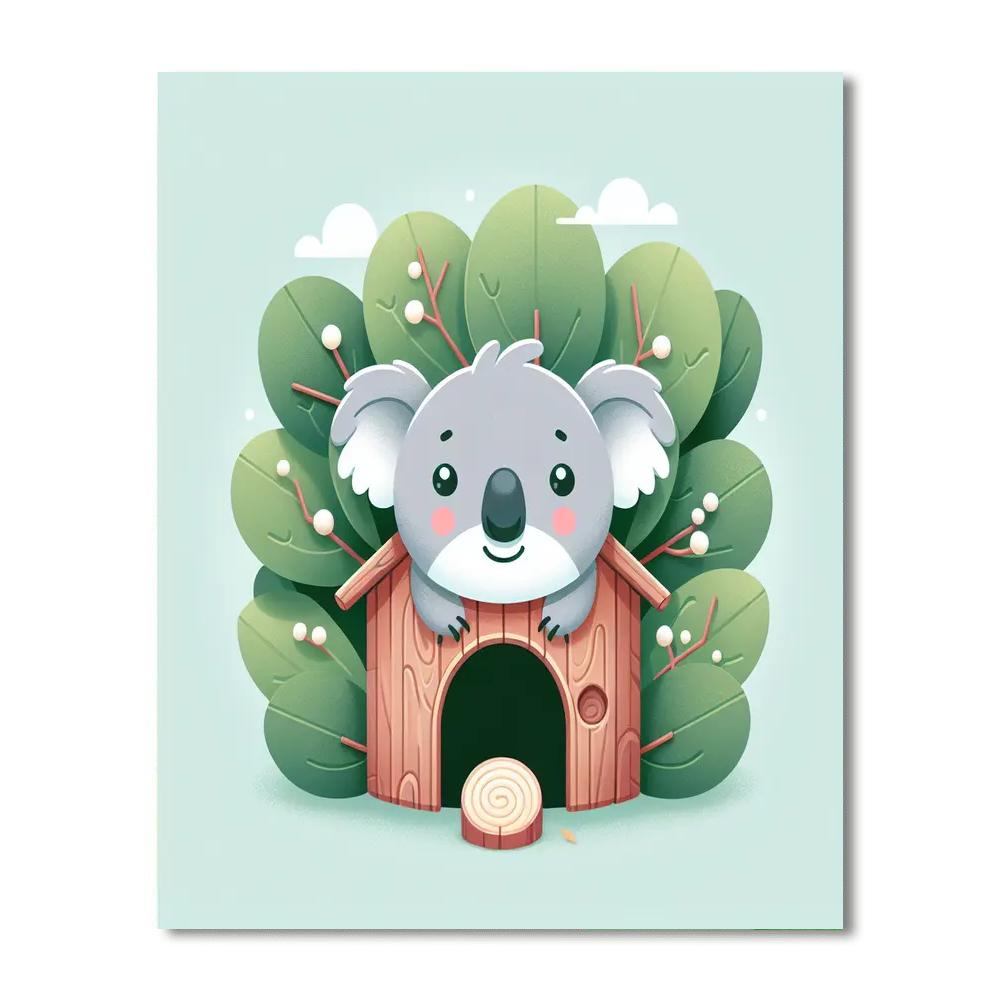 Clever Koala Treehouse Painting By Numbers Kit