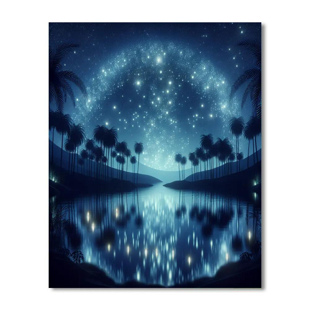 Midnight Oasis Paint By Numbers Art