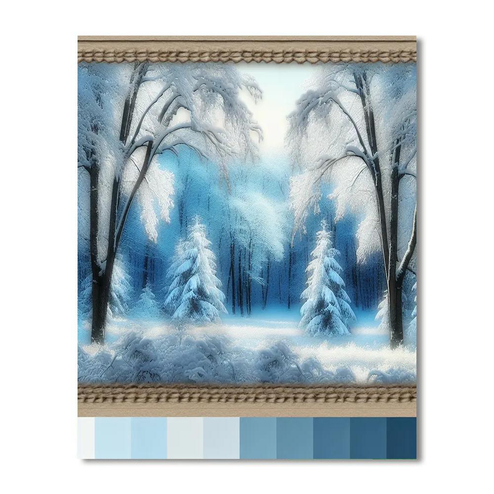 Winter's Woodland Magic Paint By Numbers Kits