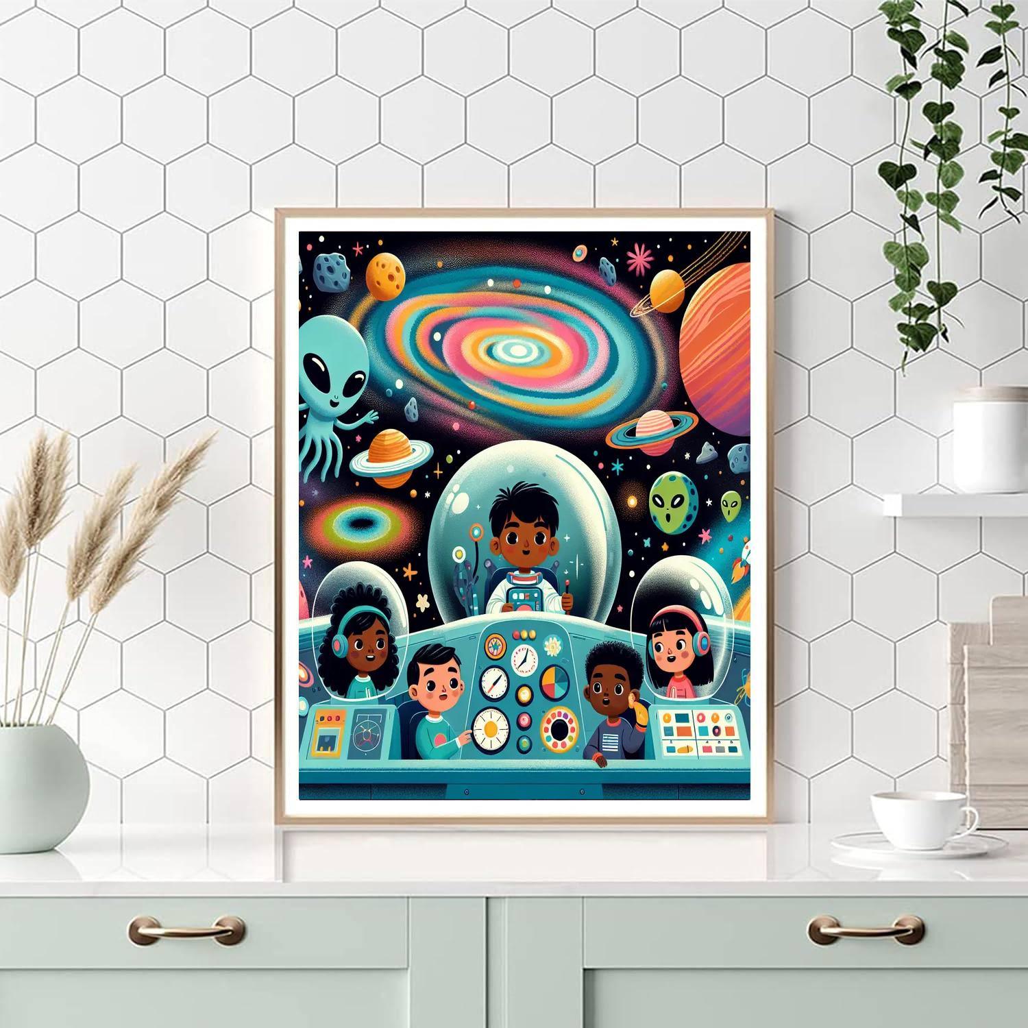 Galactic Adventure Expedition Paint By Numbers