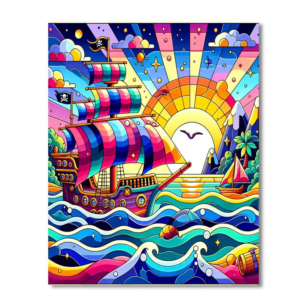 Treasure Island Voyage Paint By Numbers Art