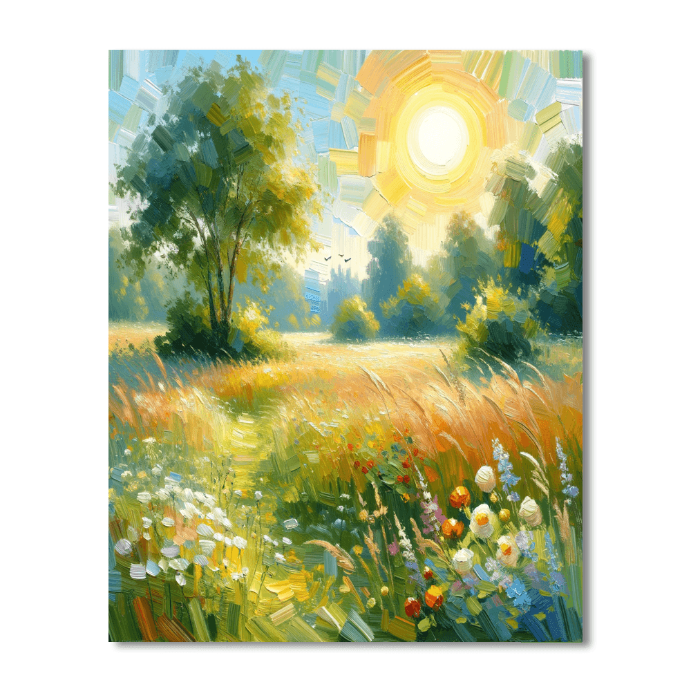 Summer Field Lullaby DIY Paint By Numbers