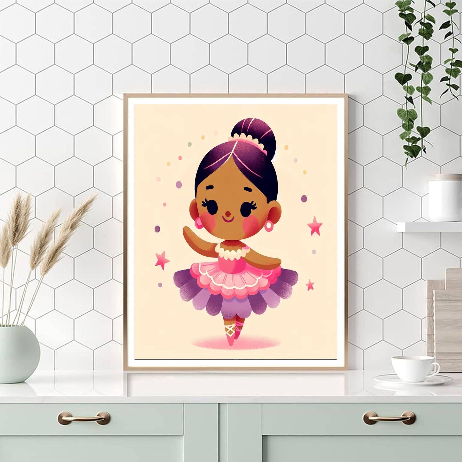 Charming Ballerina Painting By Numbers Kit