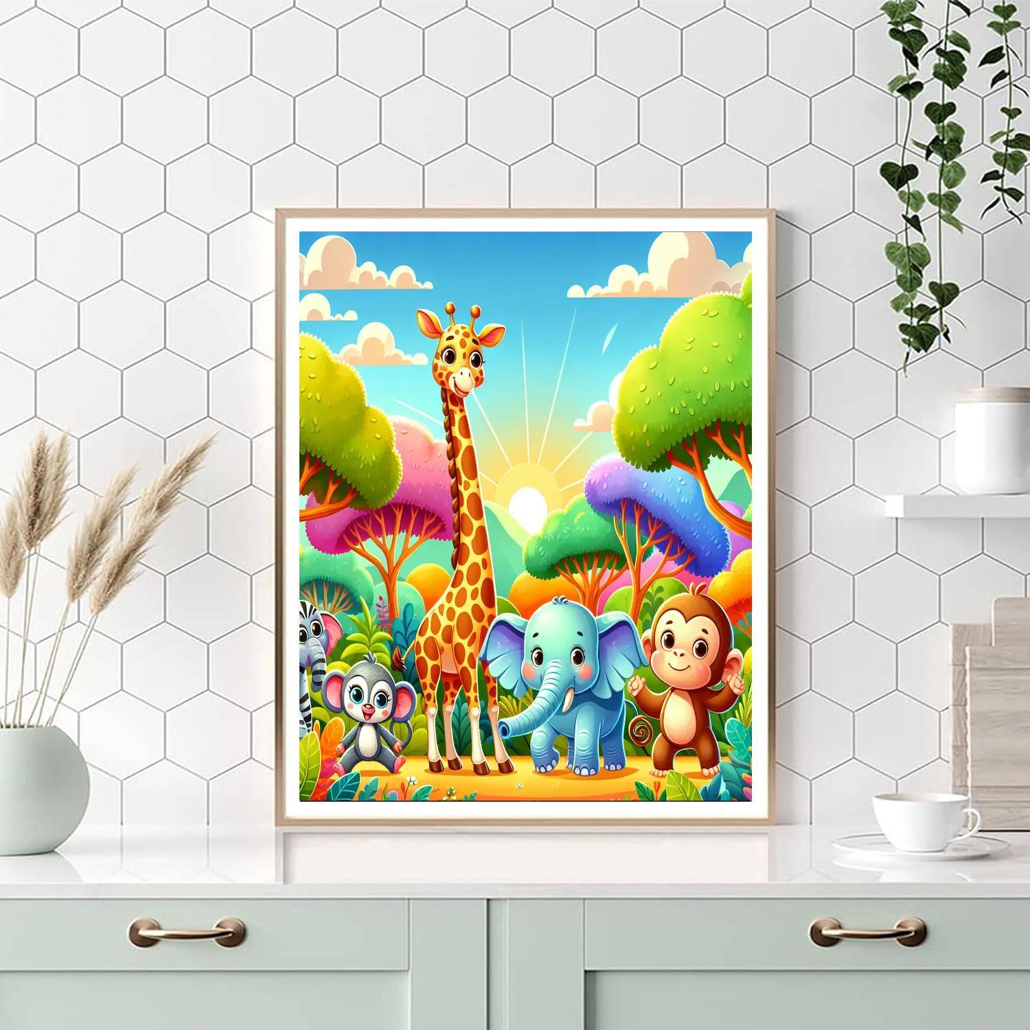 Whimsical Wildlife Adventure Numbered Painting Kits