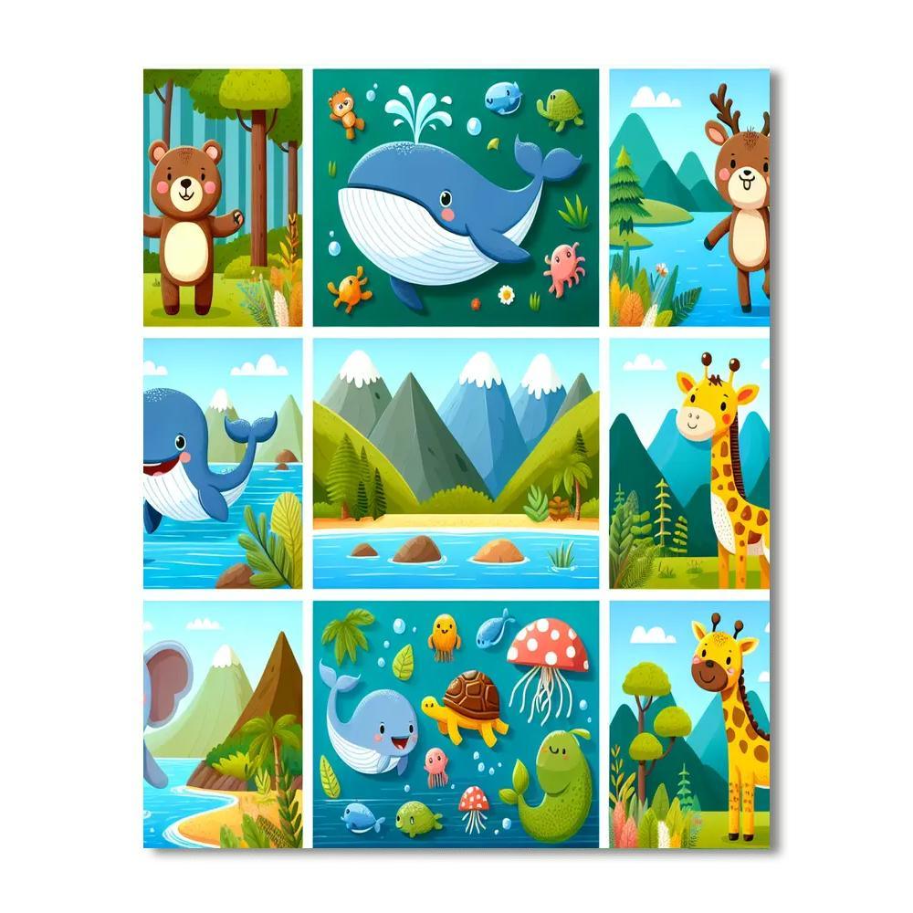 Animal Kingdom Explorers Painting By Numbers Kit