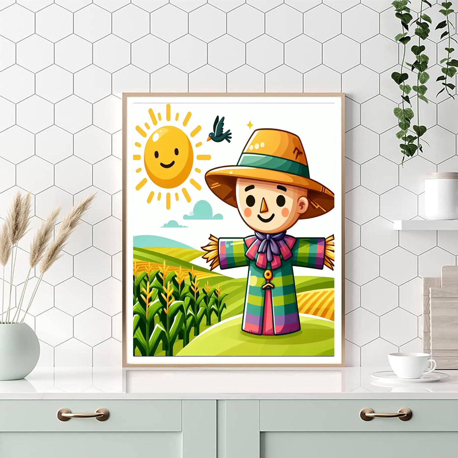 Jolly Scarecrow Paint By Color