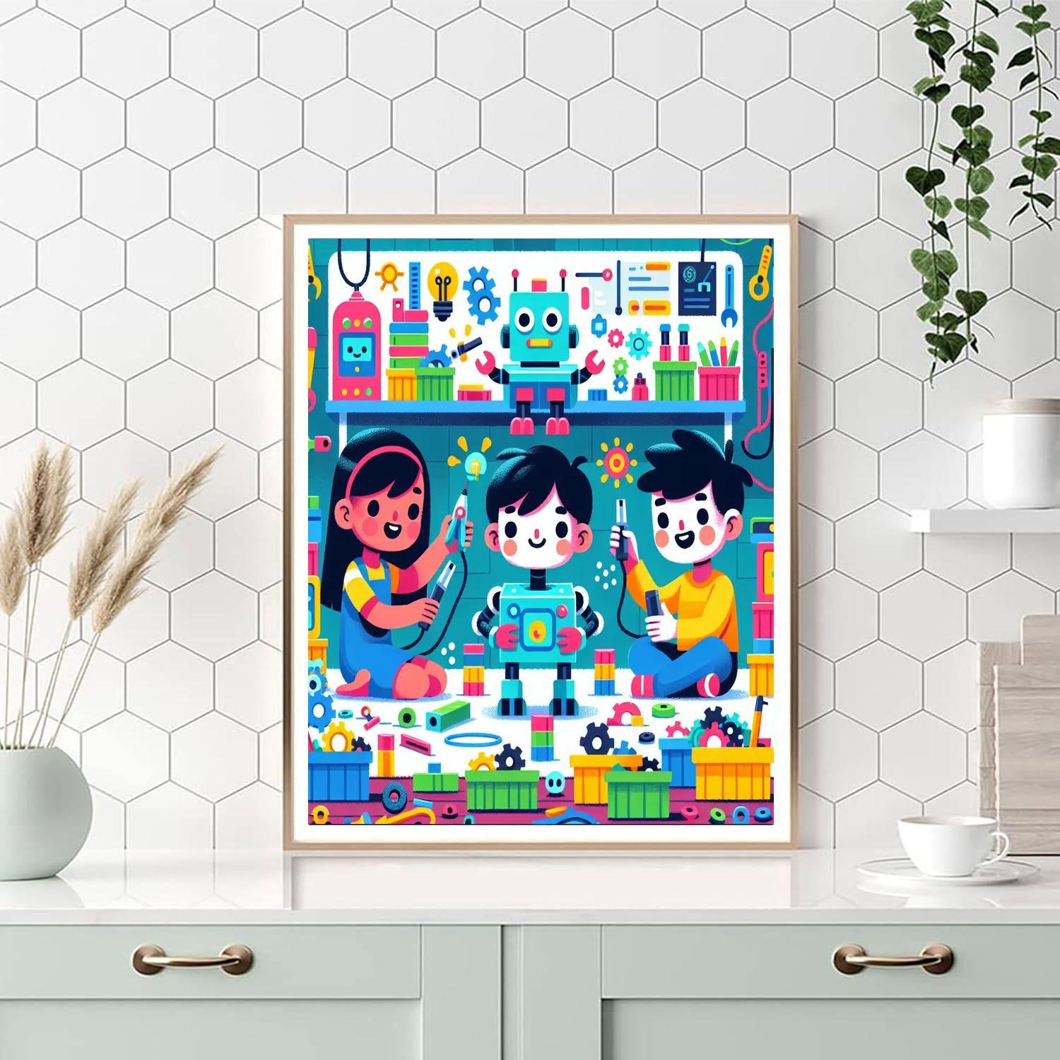 Imaginative Robot Inventors Paint By Number