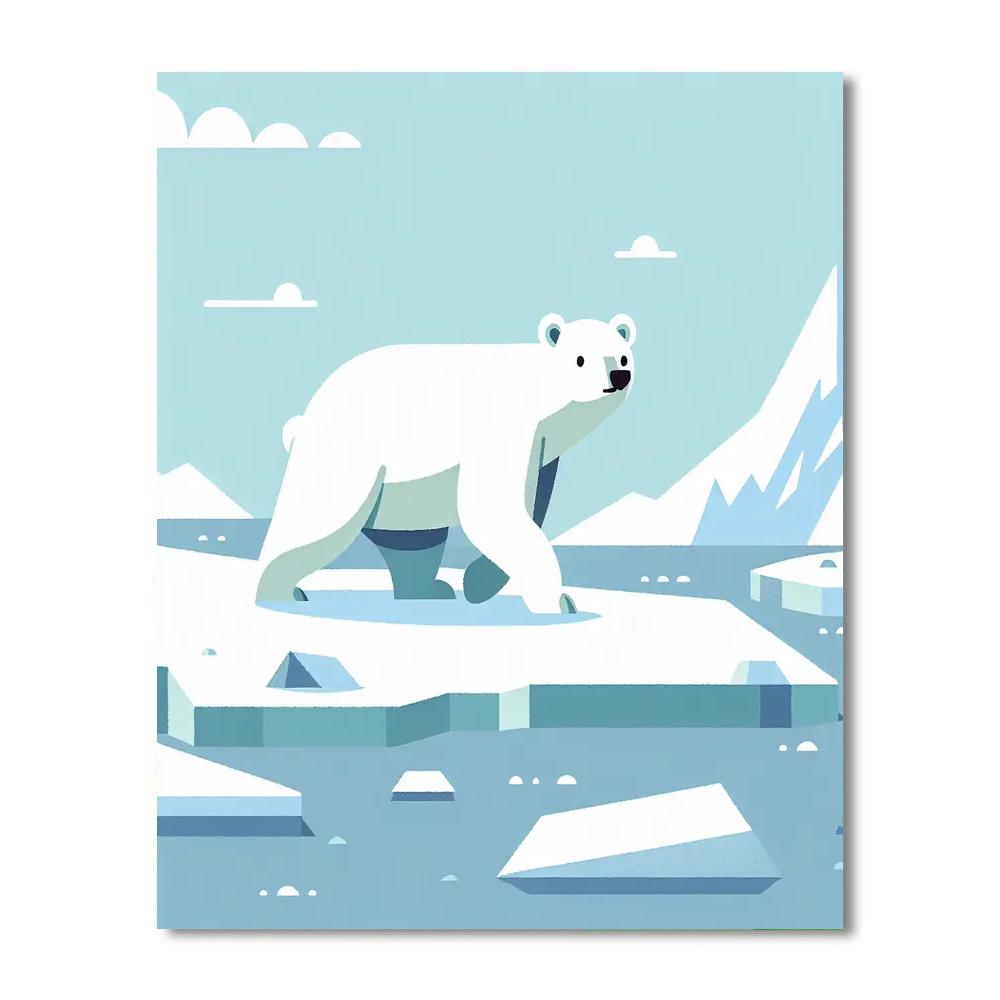 Polar Bear's Arctic Expedition Numbered Painting Kits