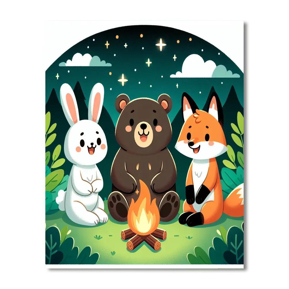 Cozy Campfire Paint By Color